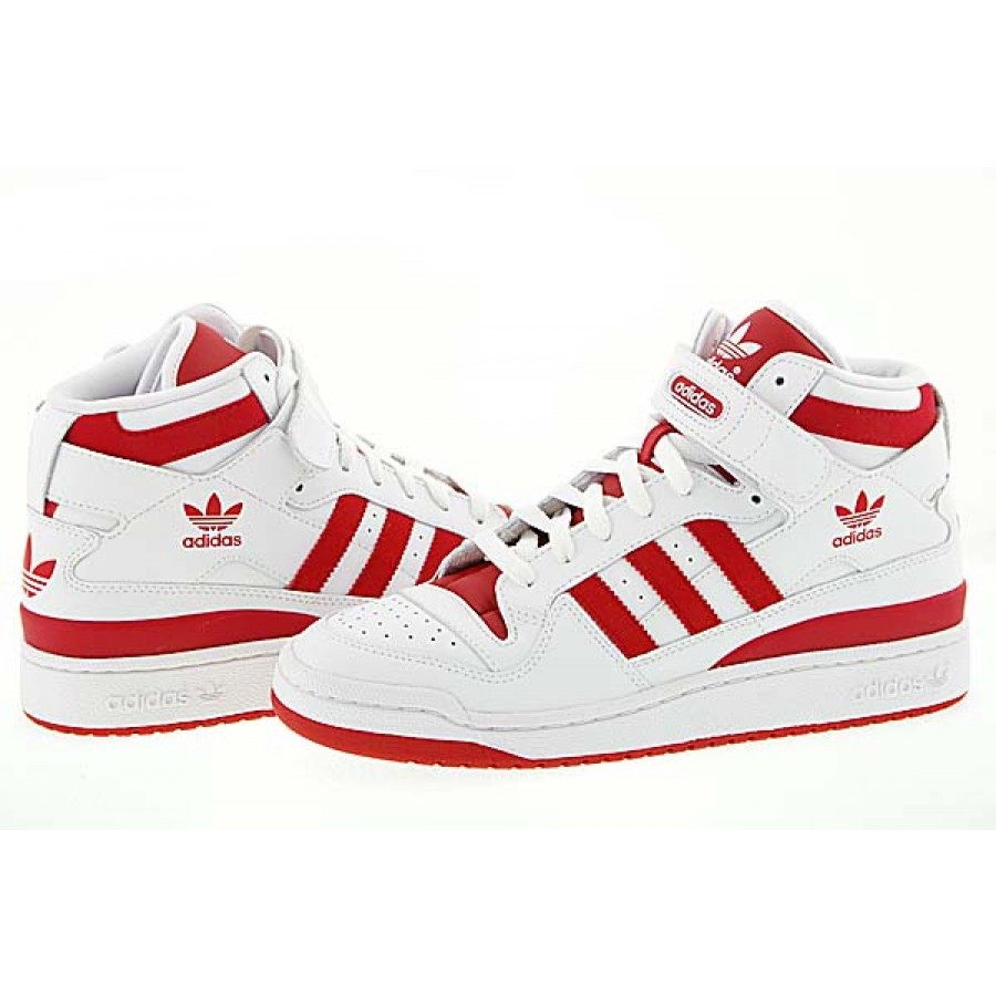 Бели кожени кецове Adidas Forum